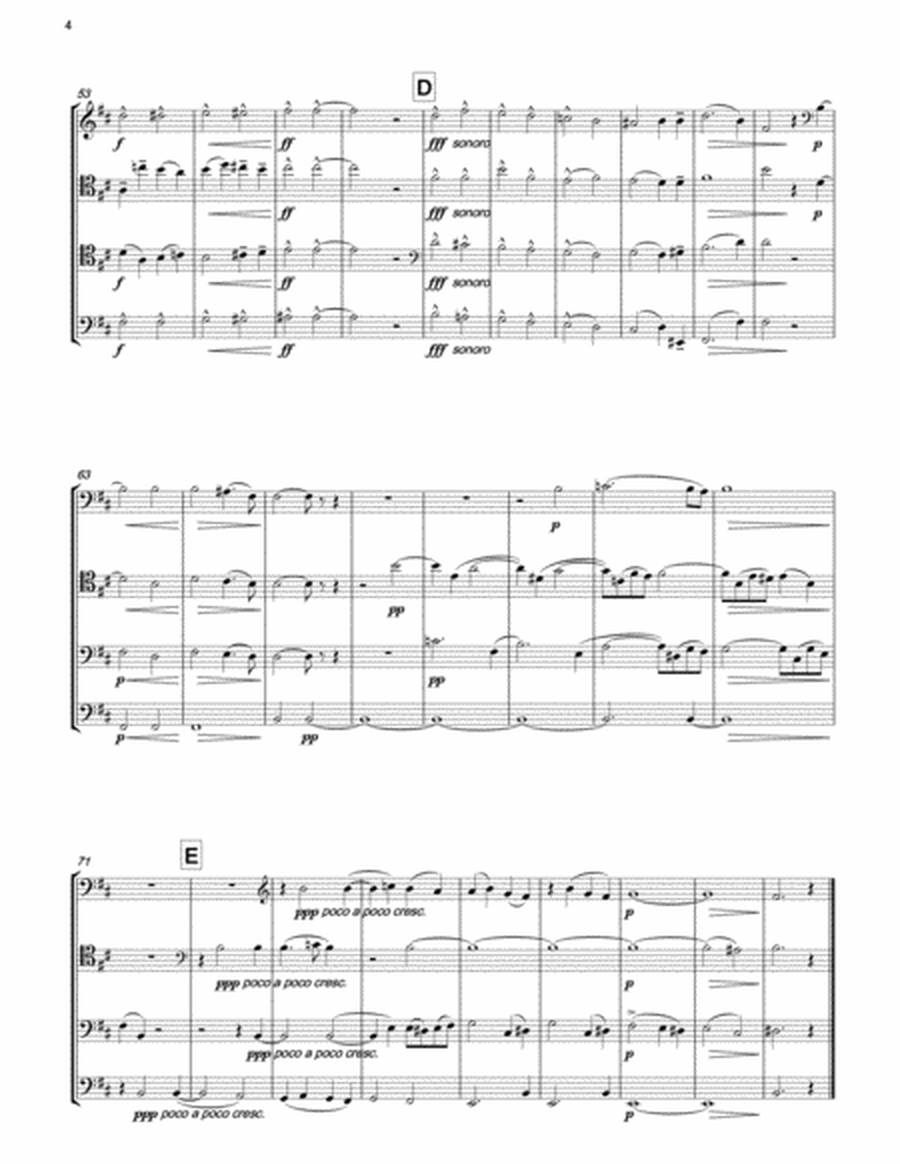 BRUCKNER Graduale (Christus factus est) for four cellos image number null