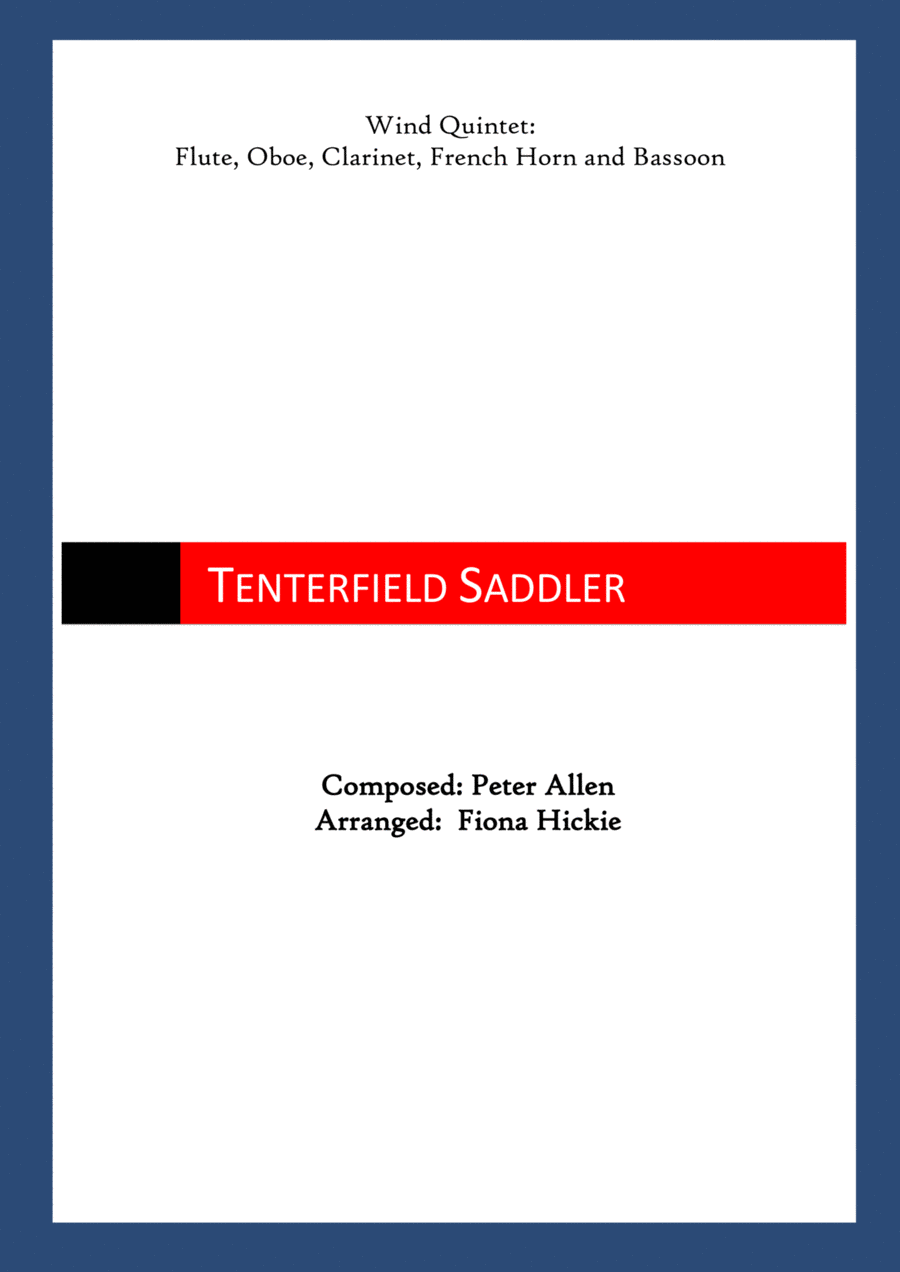 Tenterfield Saddler Woodwind Quintet scores gallery preview page 1