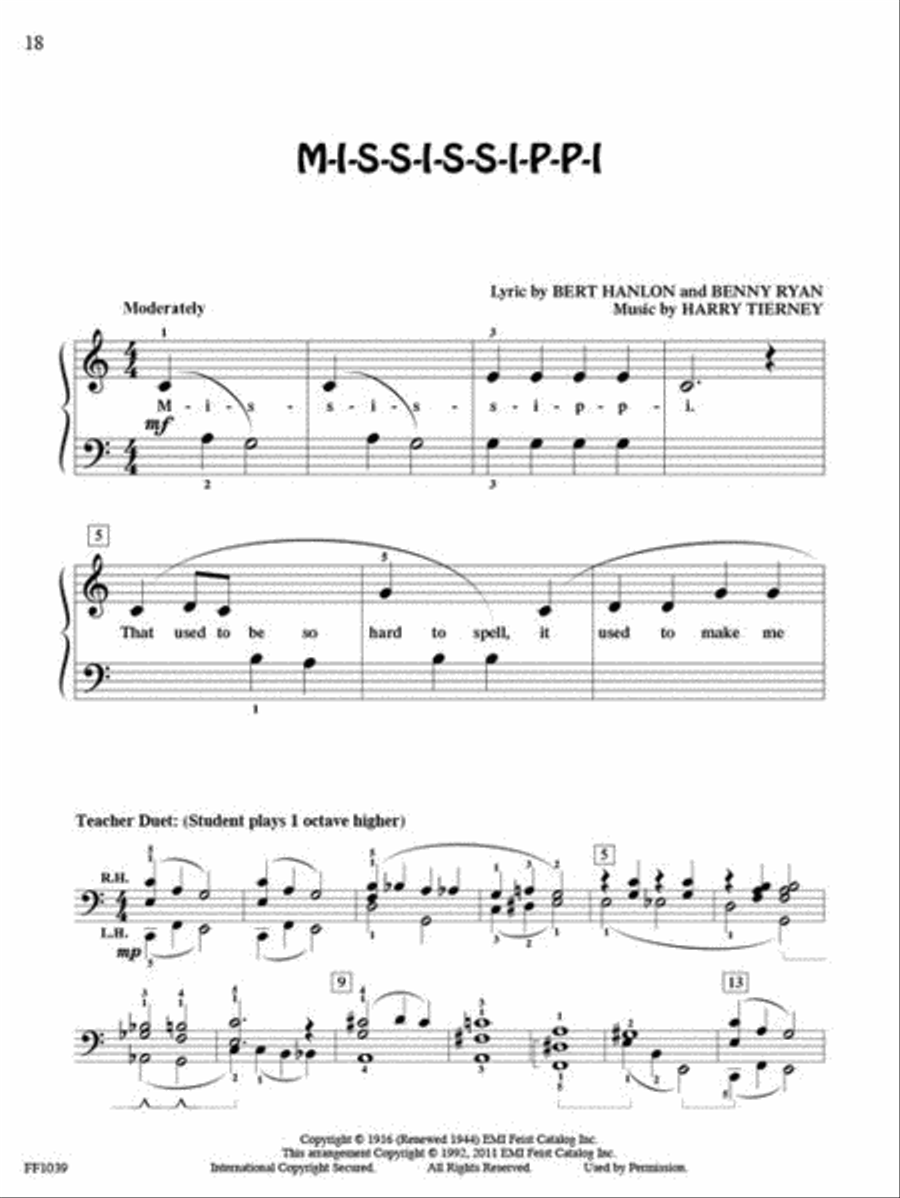 PlayTime® Piano Kids' Songs Piano Method scores gallery preview page 6