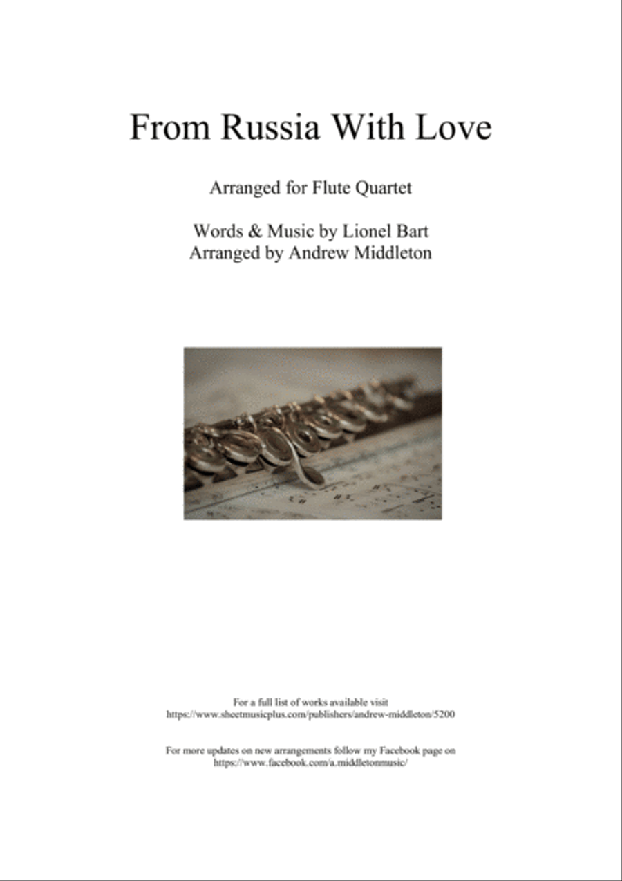 From Russia With Love Woodwind Quartet scores gallery preview page 1