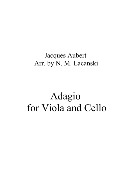 Adagio for Viola and Cello image number null