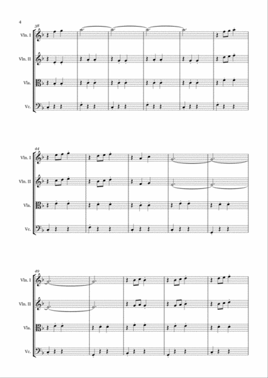 THE TRAM for String Quartet 'MV.1- Her First Day Remembered' String Quartet scores gallery preview page 4