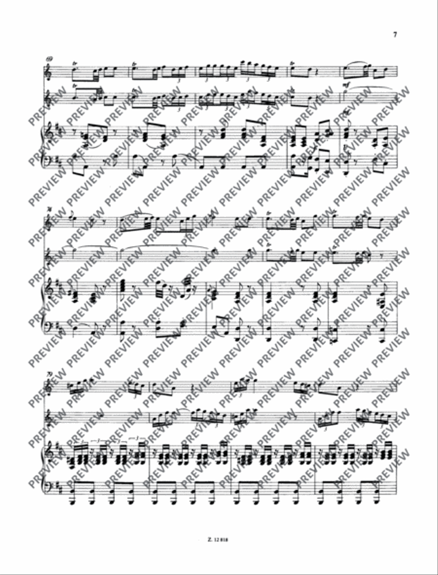 Concertino D major Piano scores gallery preview page 8