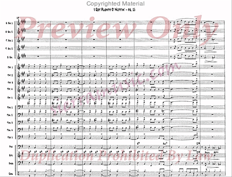 I Got Plenty O' Nuttin' Jazz Ensemble scores gallery preview page 16