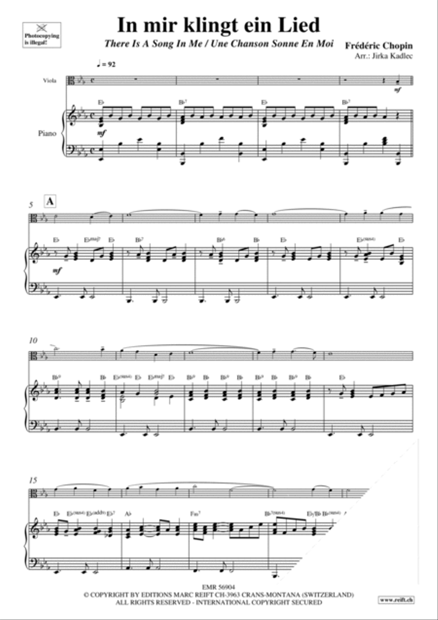 In mir klingt ein Lied Piano Accompaniment scores gallery preview page 3