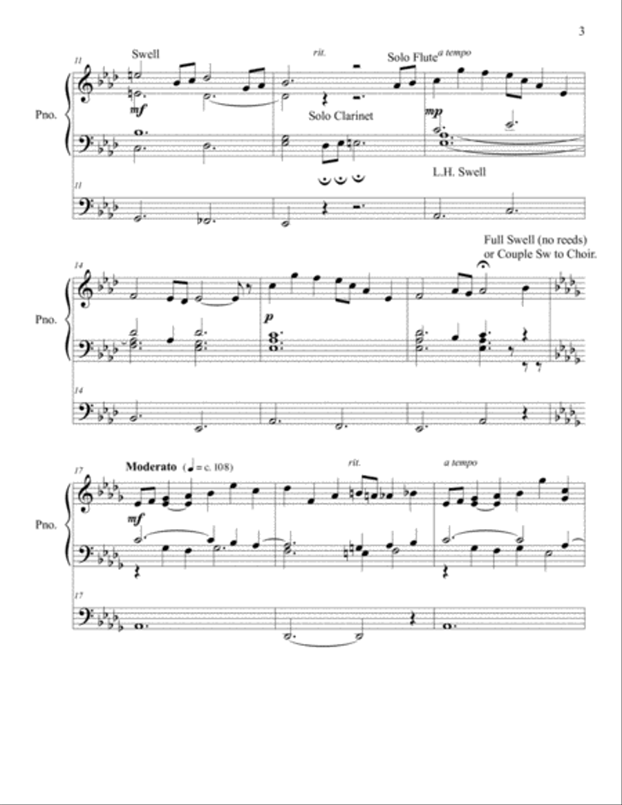 Prayer for Notre Dame Organ Solo Organ Solo scores gallery preview page 3