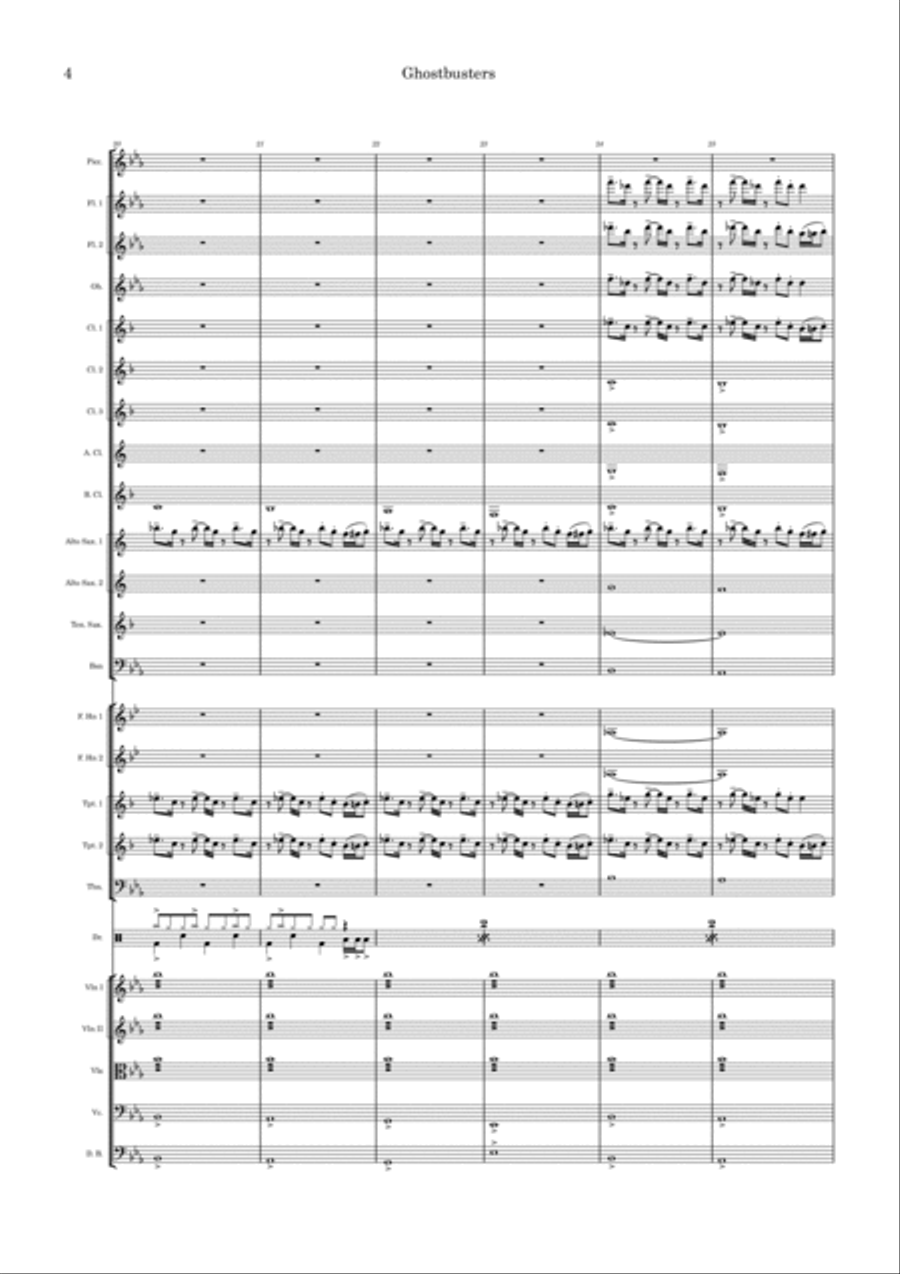 Ghostbusters Full Orchestra scores gallery preview page 4