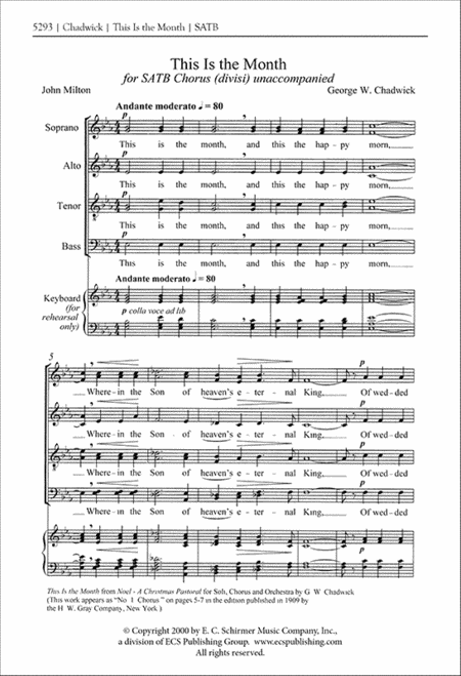 This Is the Month 4-Part scores gallery preview page 1