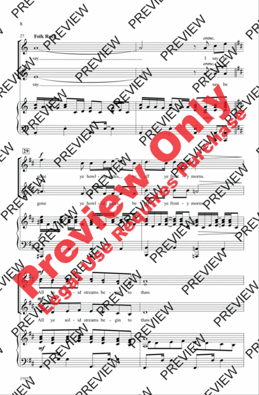 Winter's on the Wing (from The Secret Garden) 2-Part scores gallery preview page 8