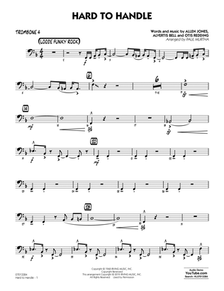 Hard to Handle (arr. Paul Murtha) - Trombone 4
