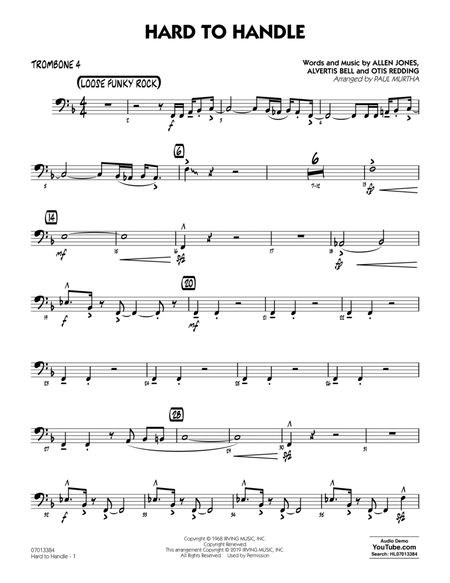 Hard to Handle (arr. Paul Murtha) - Trombone 4