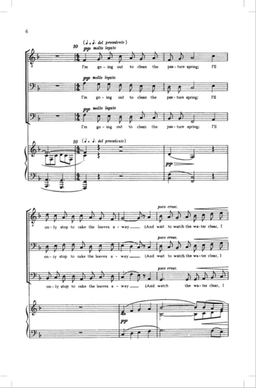 The Pasture 3-Part scores gallery preview page 5