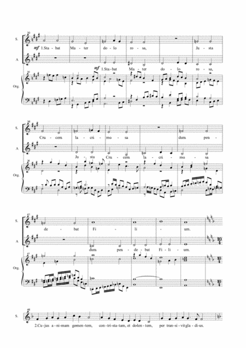 STABAT MATER - Tagliabue - For Flute, SATB Choir and Organ image number null