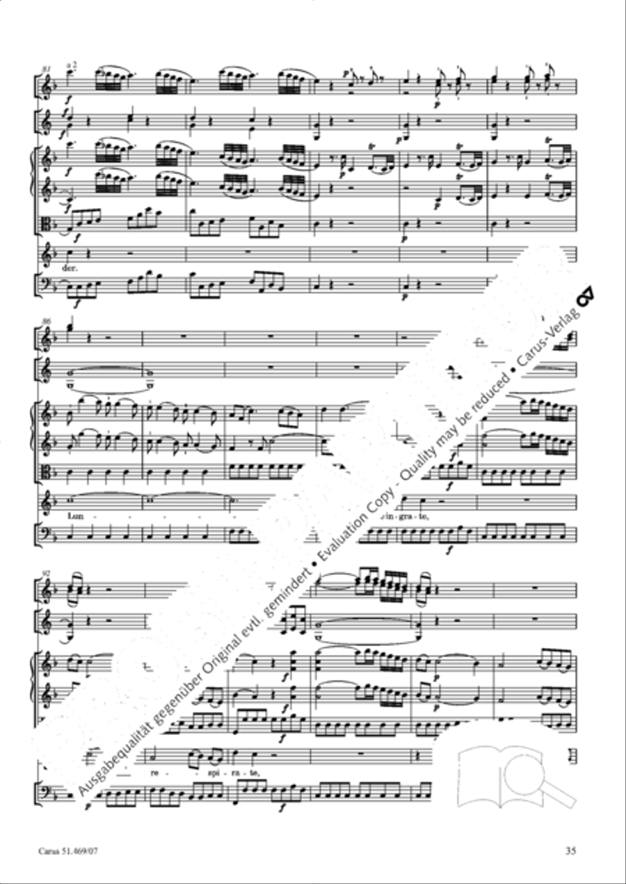 Davide penitente 4-Part scores gallery preview page 48
