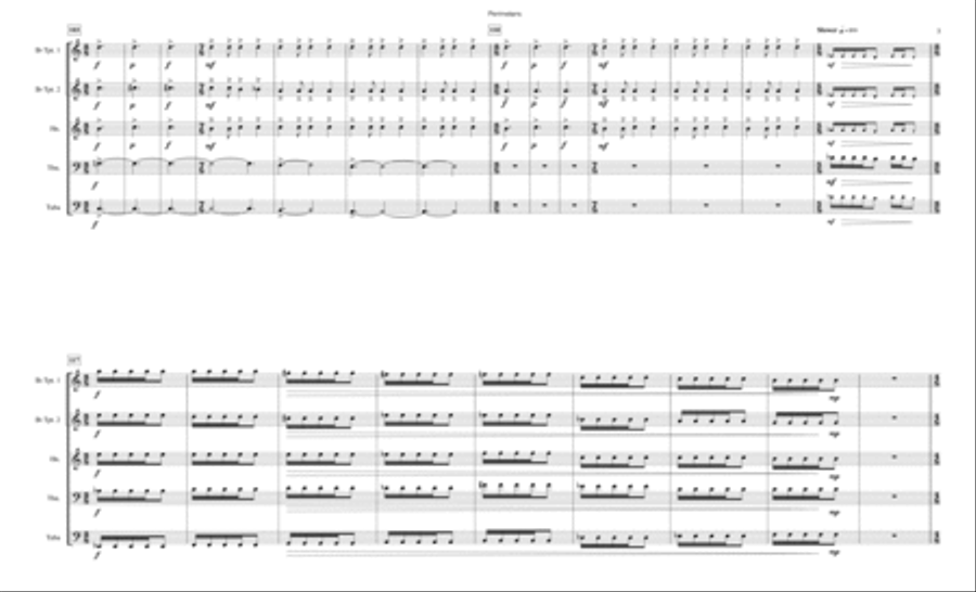 Perimeters Perimeters Brass Ensemble scores gallery preview page 6