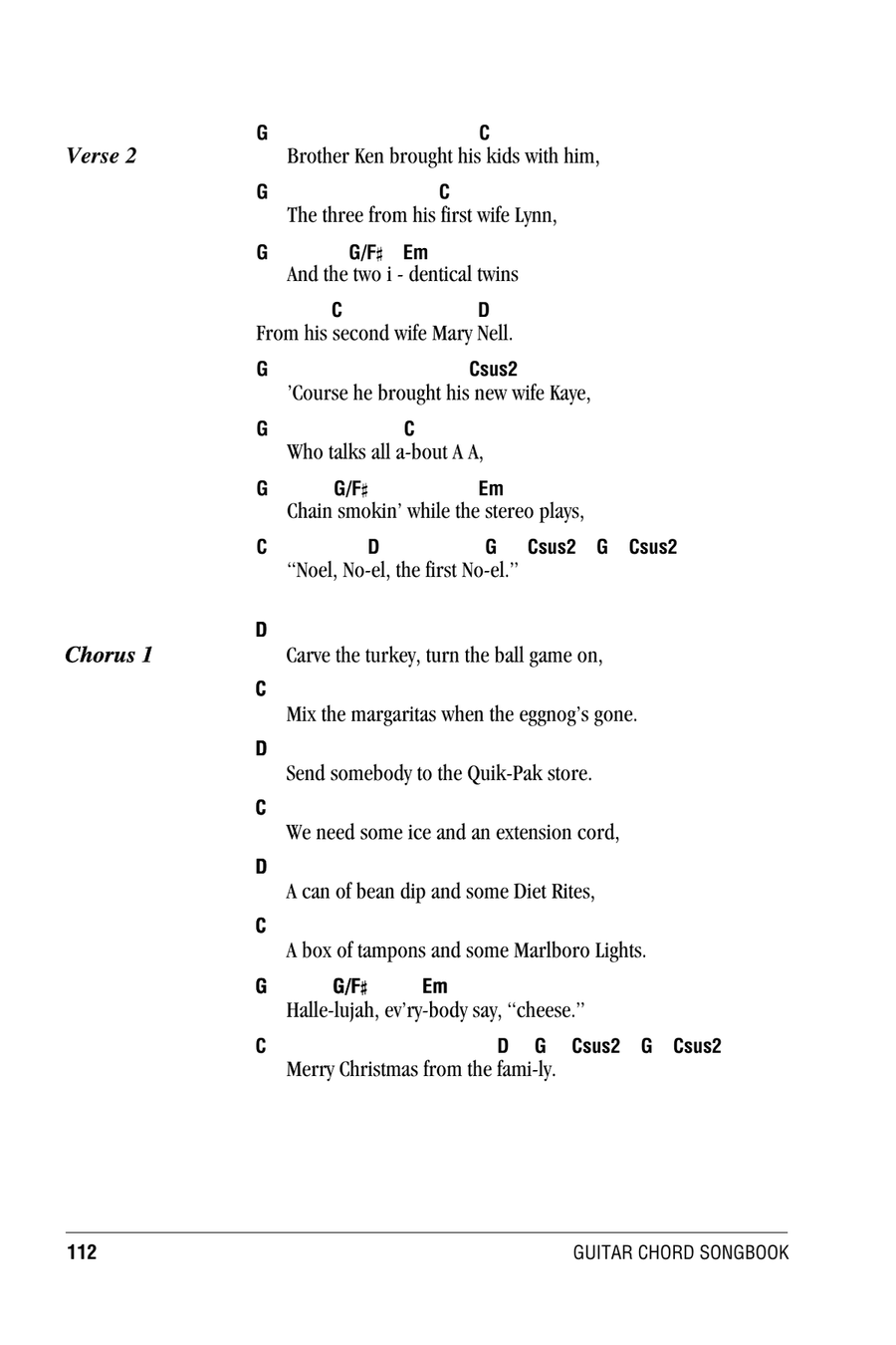 Merry Christmas From The Family Acoustic Guitar scores gallery preview page 2