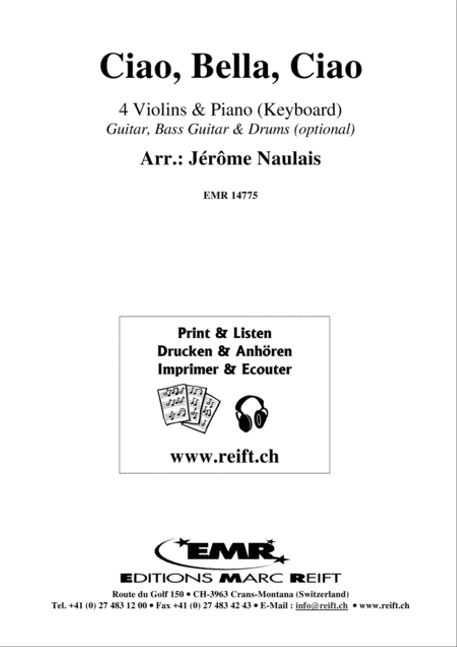 Ciao, Bella, Ciao Violin scores gallery preview page 2