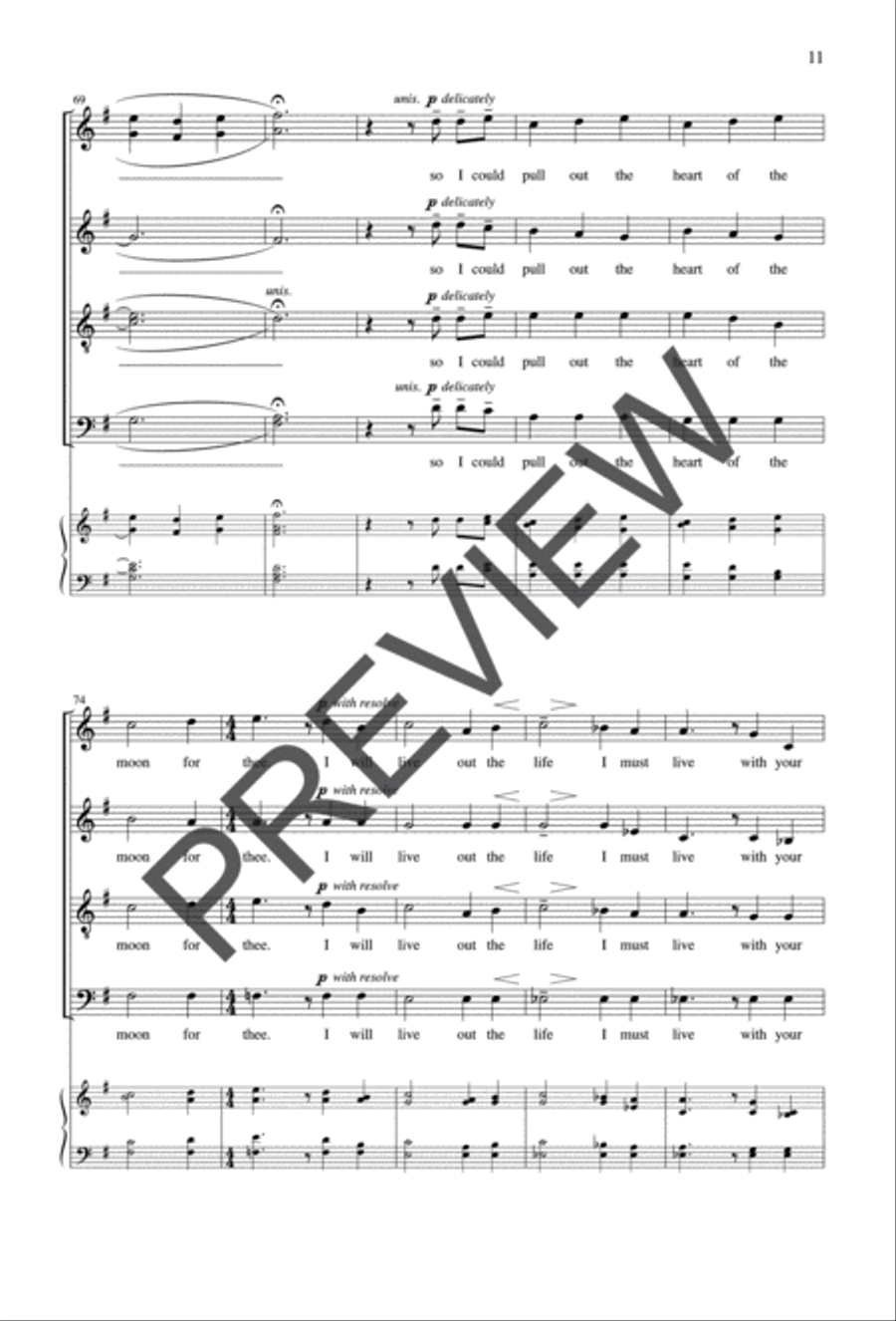 As I Walk the Silent Earth Divisi scores gallery preview page 11