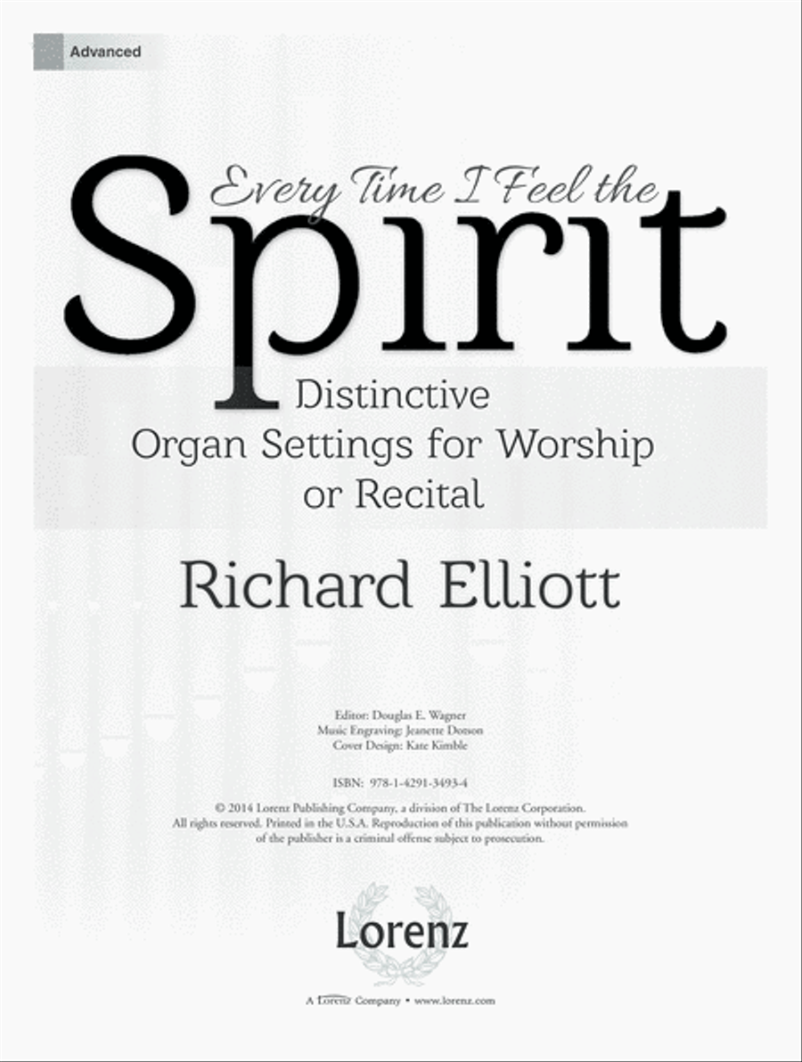 Every Time I Feel the Spirit (Digital Download) Organ scores gallery preview page 1