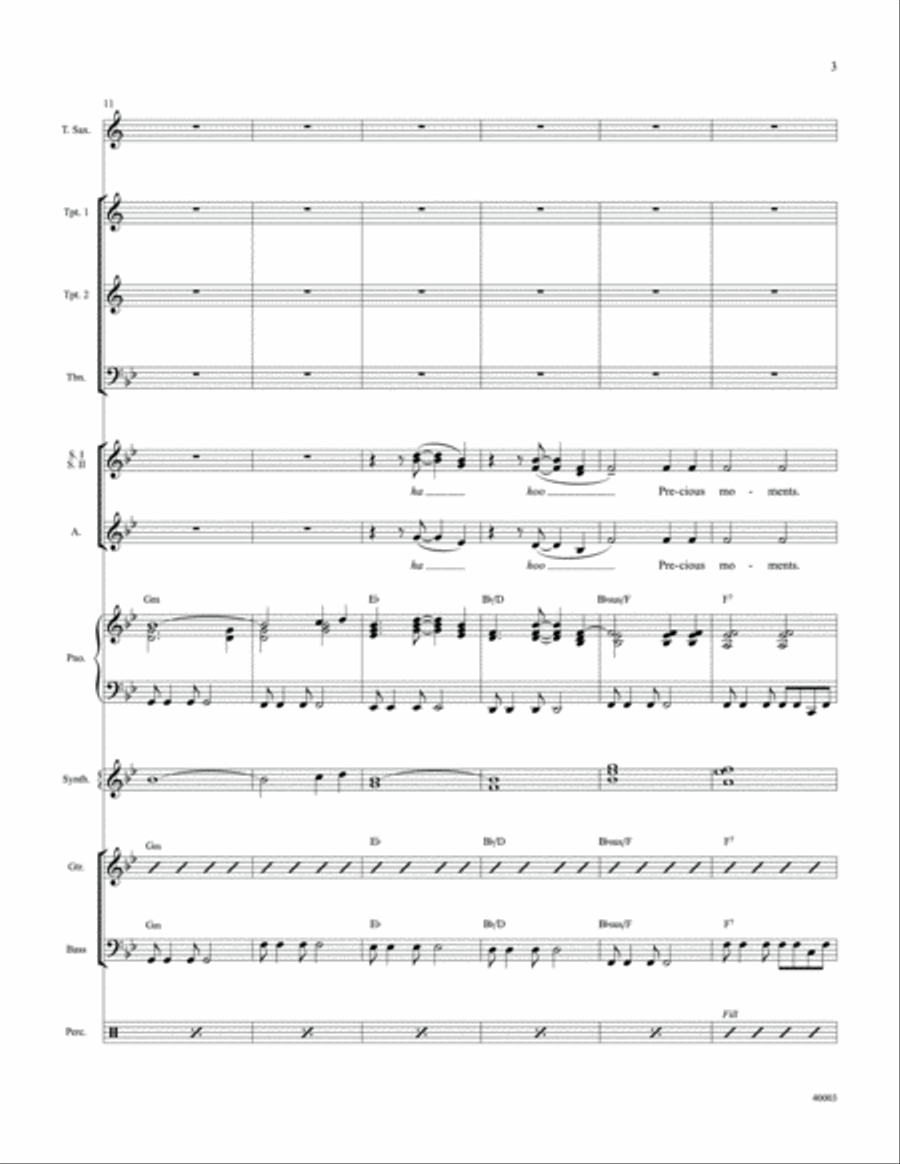 When Will I See You Again Choir scores gallery preview page 20