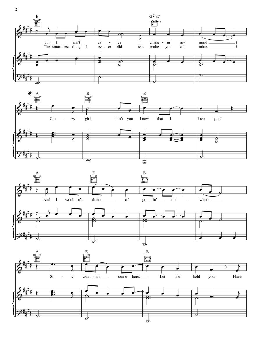 Crazy Girl Crazy Girl Acoustic Guitar scores gallery preview page 2