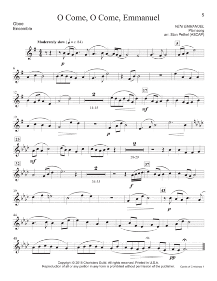 Carols of Christmas, Set 1 - Oboe Oboe scores gallery preview page 3