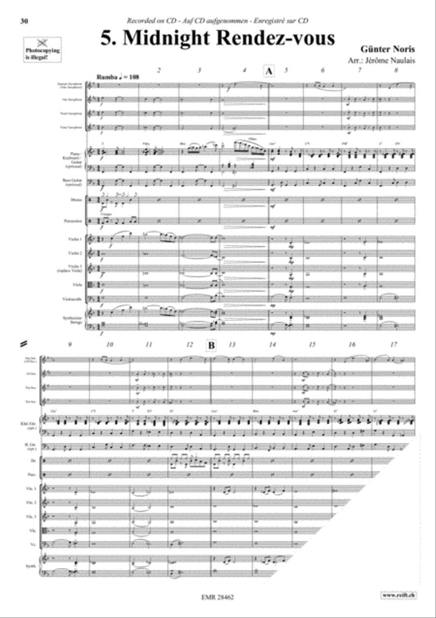 Let's Dance Volume 3 Let's Dance Volume 3 Saxophone Ensemble scores gallery preview page 7