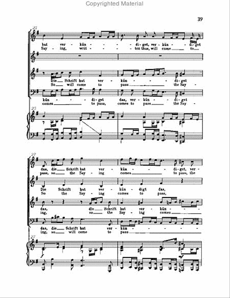 Christ lag in Todsbanden, BWV 4 Choir scores gallery preview page 39