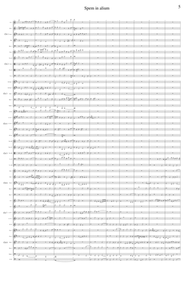 Spem in Alium (40 part motet) arranged for orchestra image number null