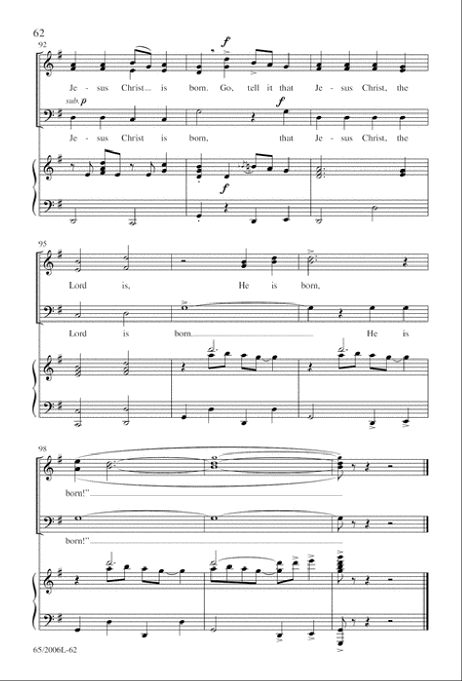I Hear the Prophet Callin' 3-Part scores gallery preview page 63