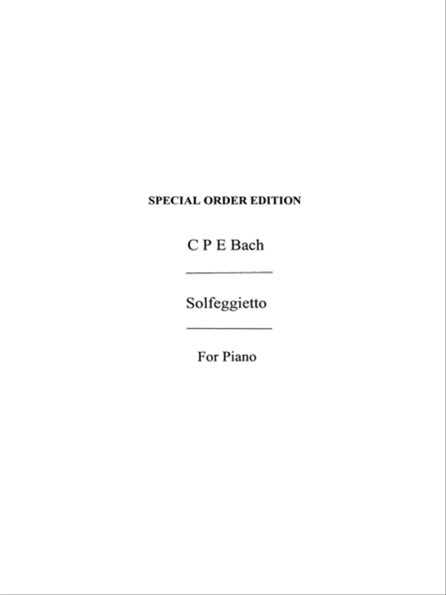 Solfeggietto Piano Solo scores gallery preview page 1