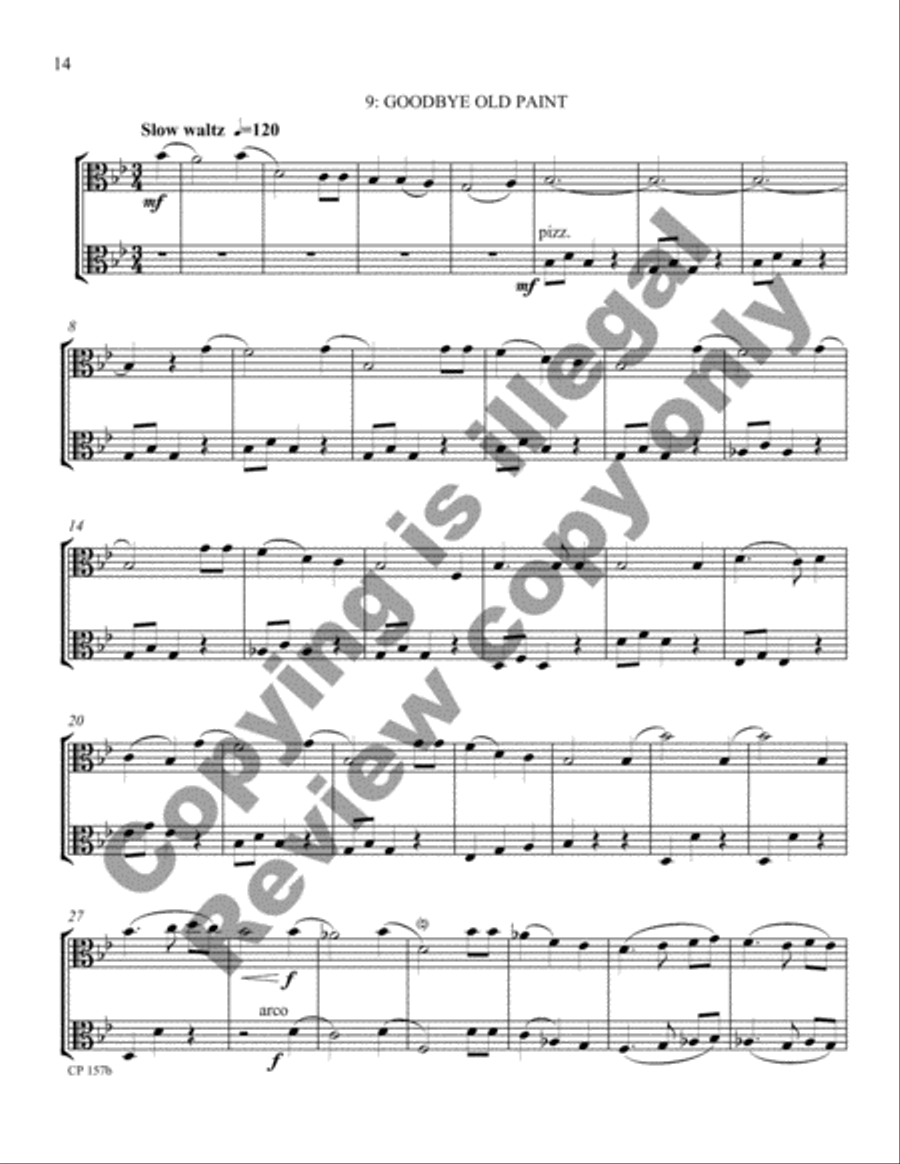 Cowboy Miniatures (Viola Version) Viola scores gallery preview page 15