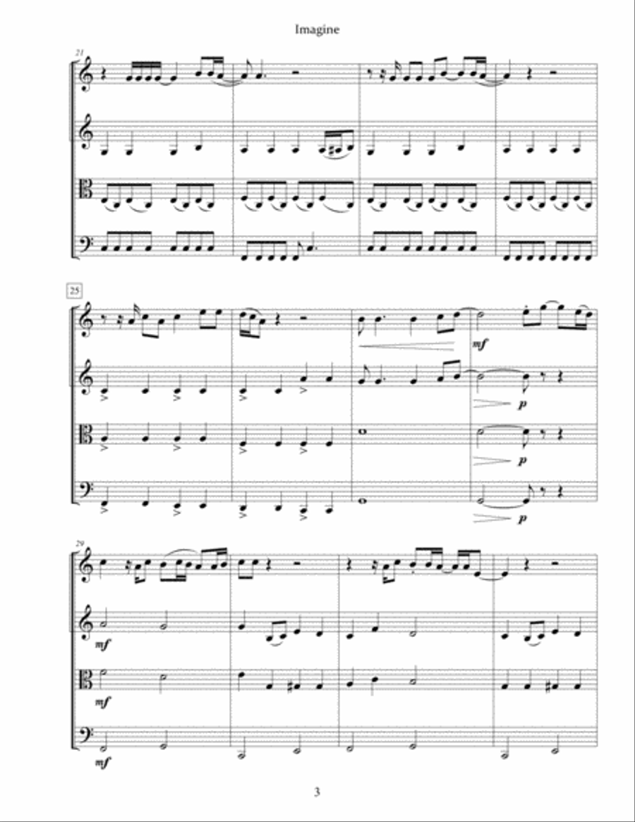 Imagine String Quartet scores gallery preview page 5