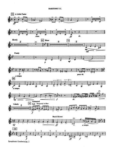 The Symphonic Gershwin: Baritone T.C.