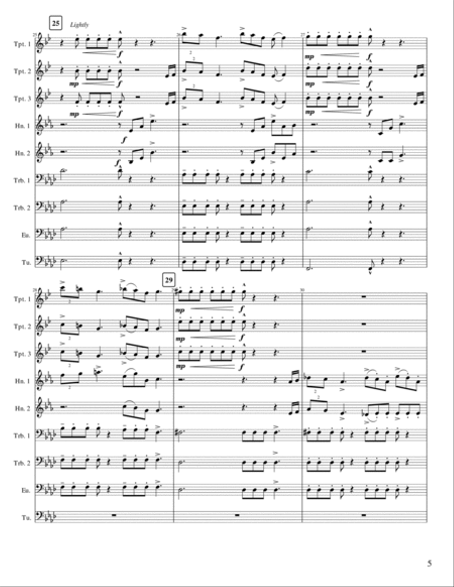 Wings of Apollo Small Ensemble scores gallery preview page 6