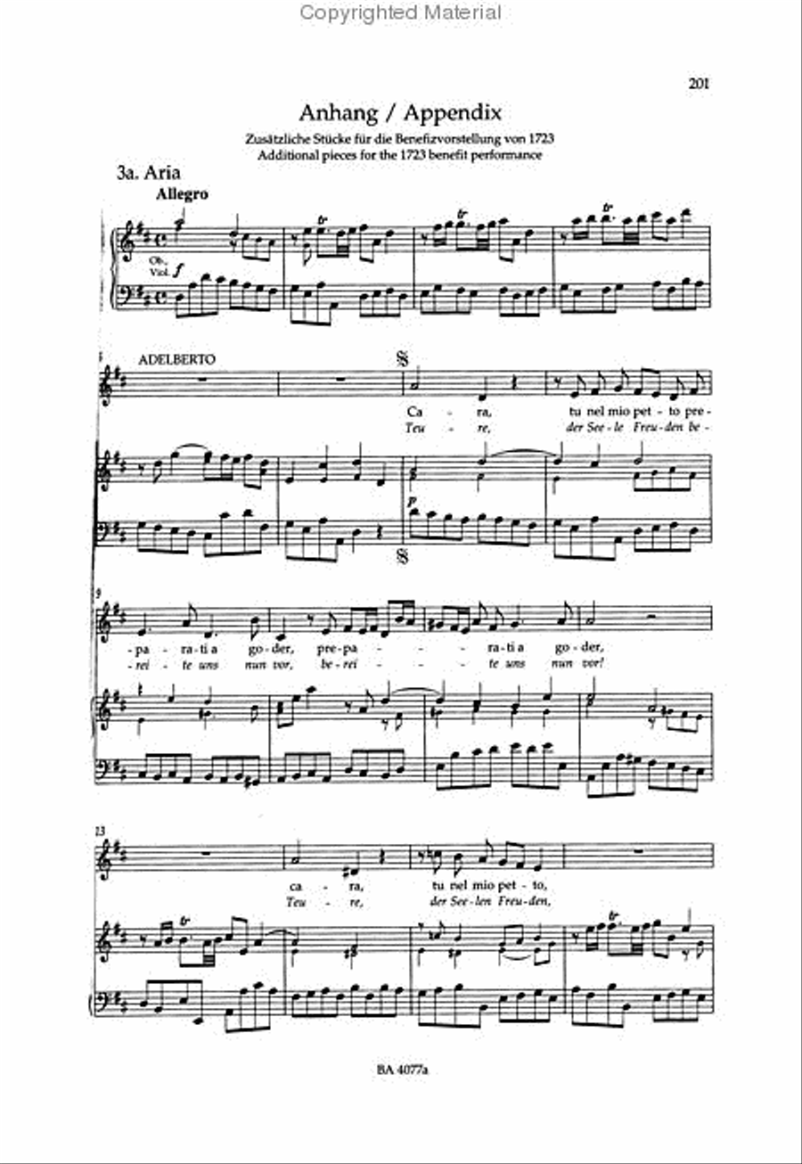 Ottone HWV 15 Bassoon scores gallery preview page 4