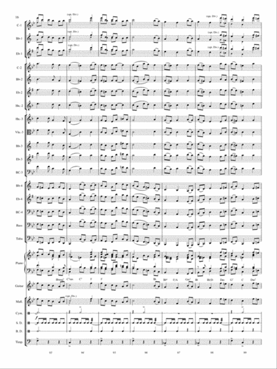 A Festival of Hymns A Festival of Hymns Concert Band scores gallery preview page 15