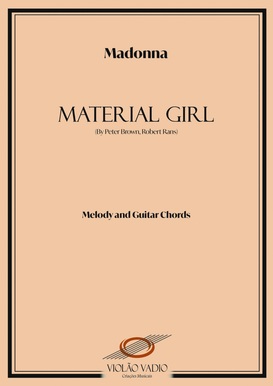 Material Girl Piano, Vocal, Guitar scores gallery preview page 1