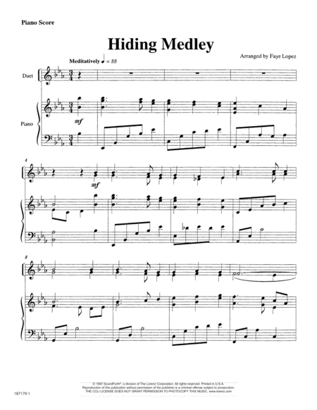 Hiding Medley - Flute Duet