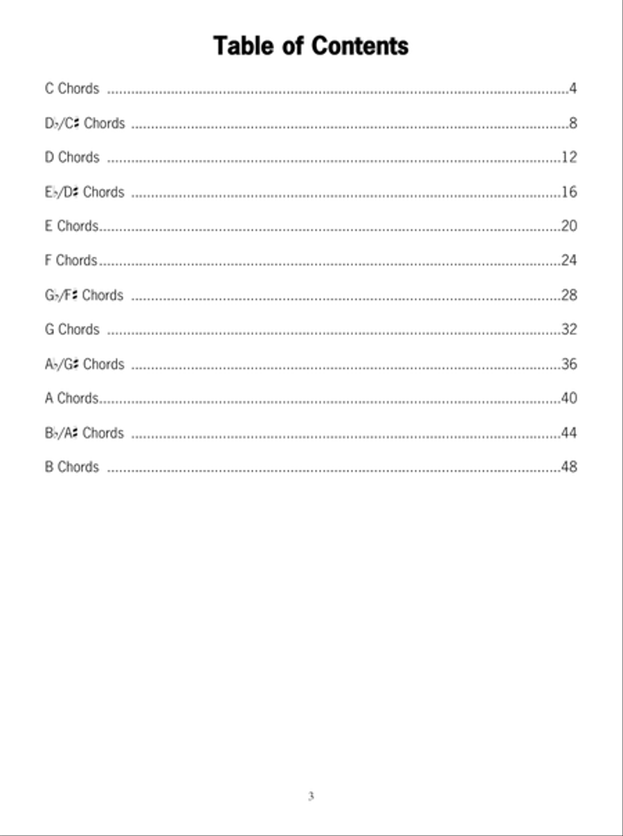 Left-Handed Banjo G Tuning Photo Chord Book