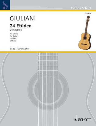 Book cover for 24 Etudes, Op. 48