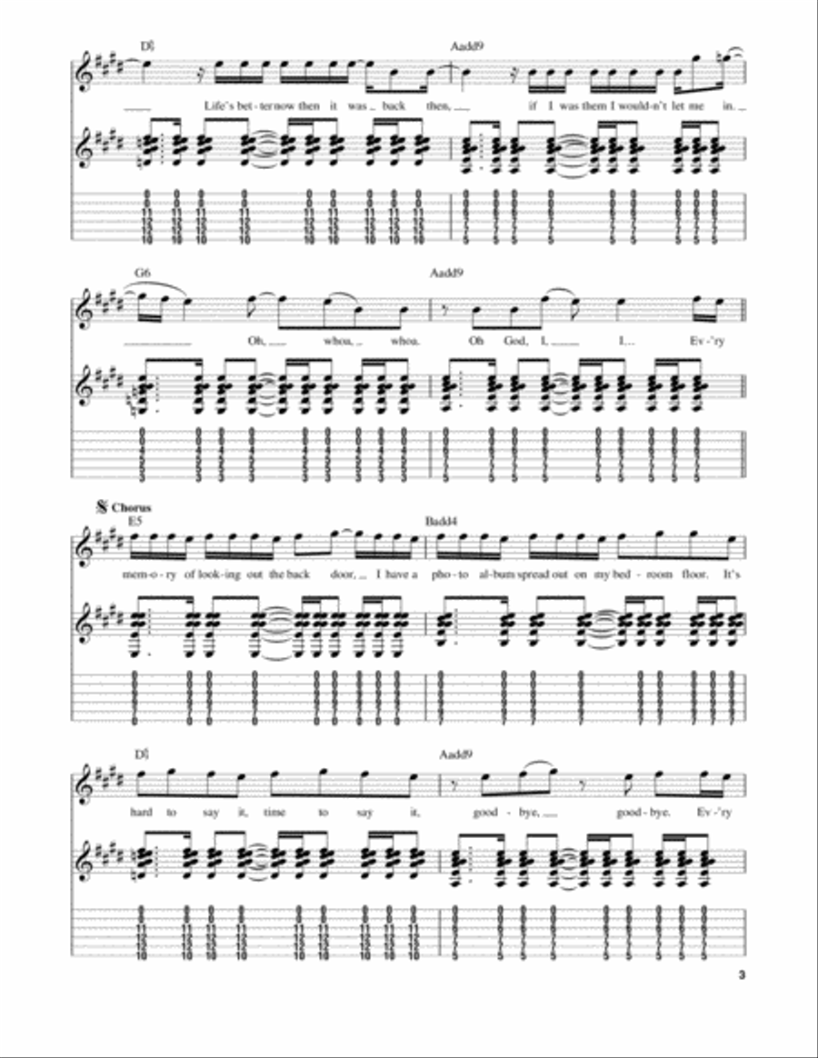 Photograph Acoustic Guitar scores gallery preview page 3