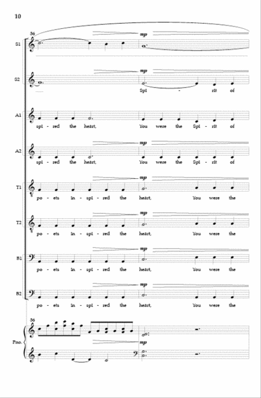 Luminous Night of the Soul (Vocal Score) SSAATTBB scores gallery preview page 9