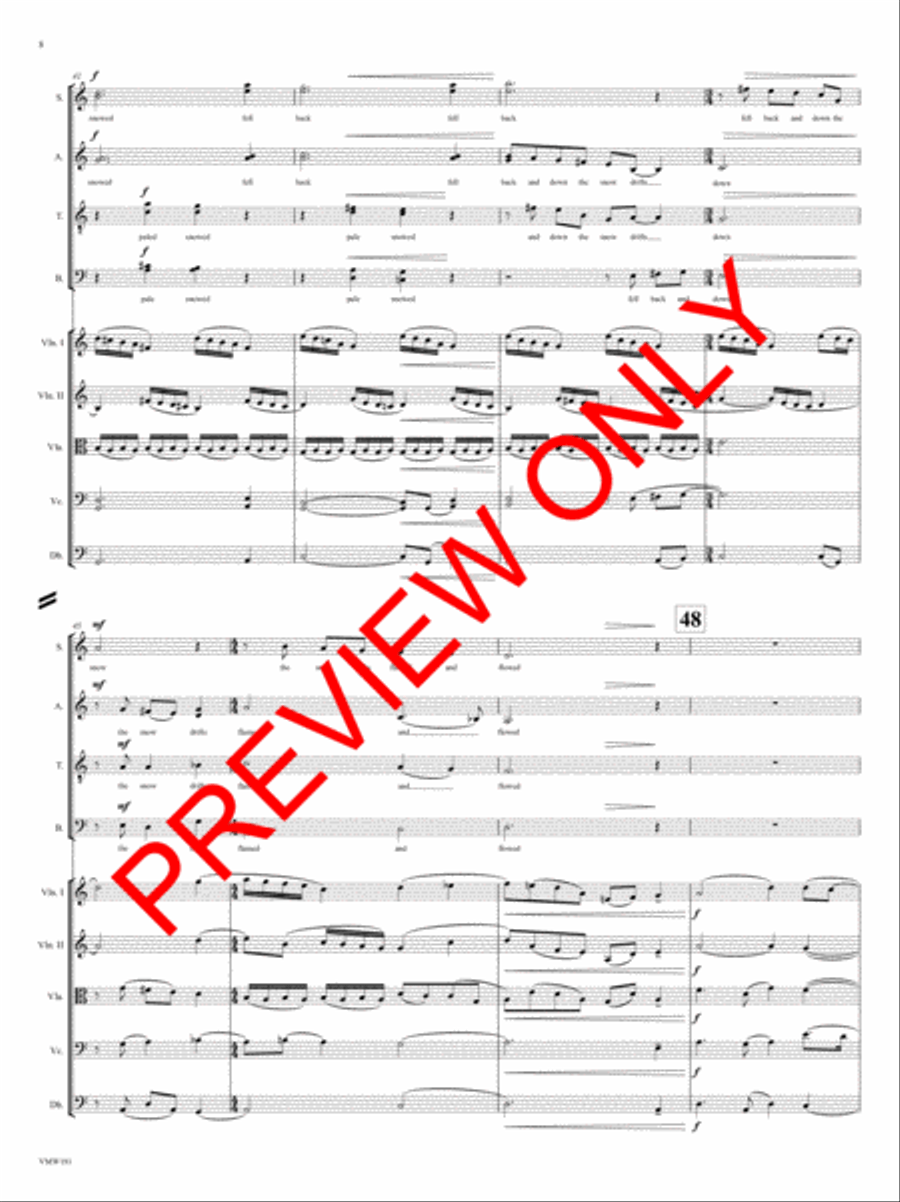 And Through the Winter 4-Part scores gallery preview page 9