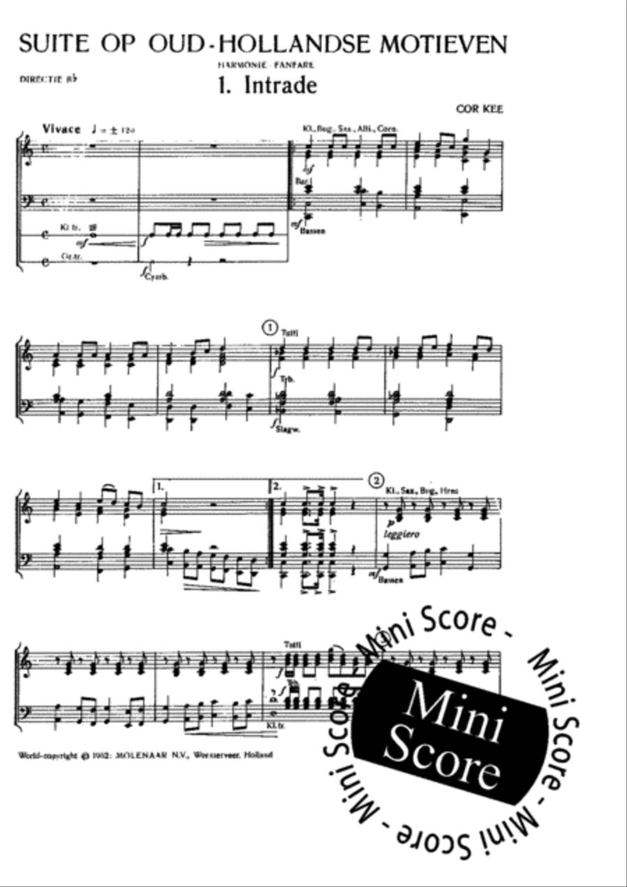 Suite op Oud Hollandse Motieven Concert Band scores gallery preview page 3