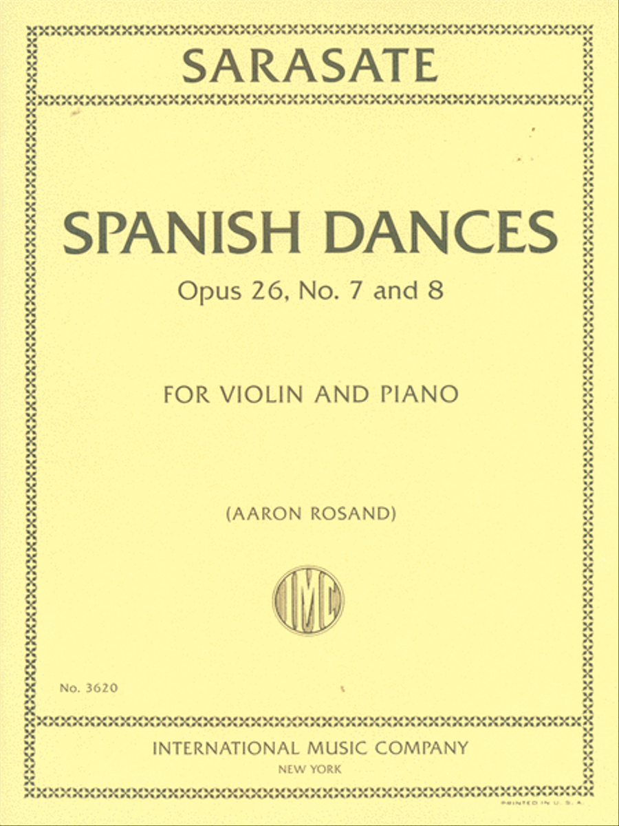 Spanish Dances, Opus 26, Nos. 7 And 8 Violin Solo scores gallery preview page 1