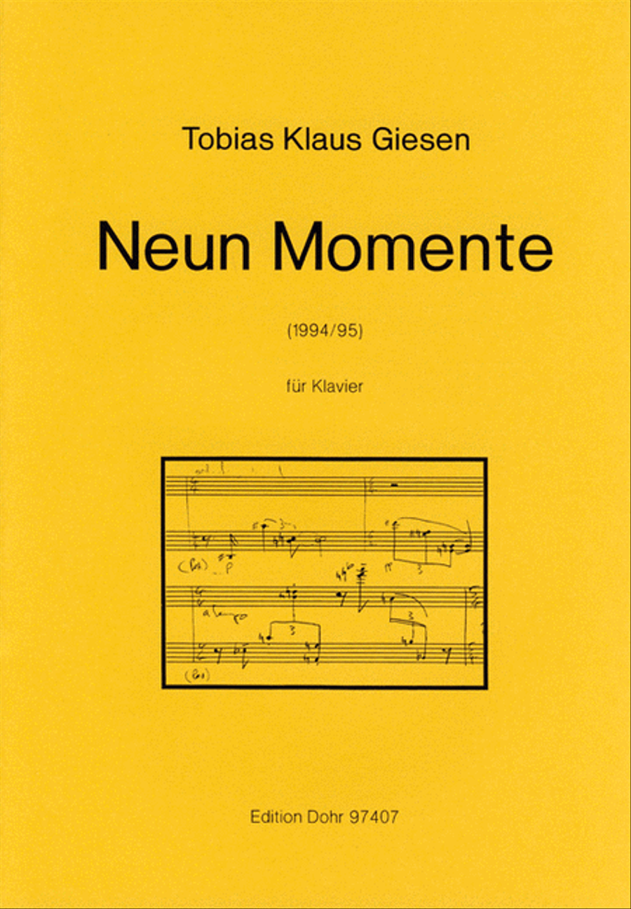 Neun Momente für Klavier (1994/95) Piano Solo scores gallery preview page 1