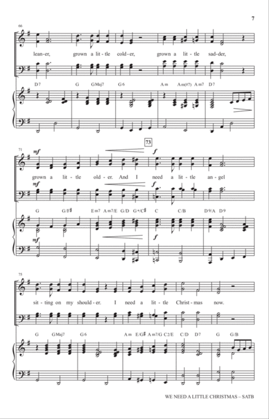 We Need A Little Christmas (from Mame) (arr. Mark Hayes) 4-Part scores gallery preview page 6