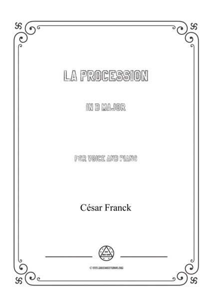 Franck-La procession in D Major,for voice and piano image number null