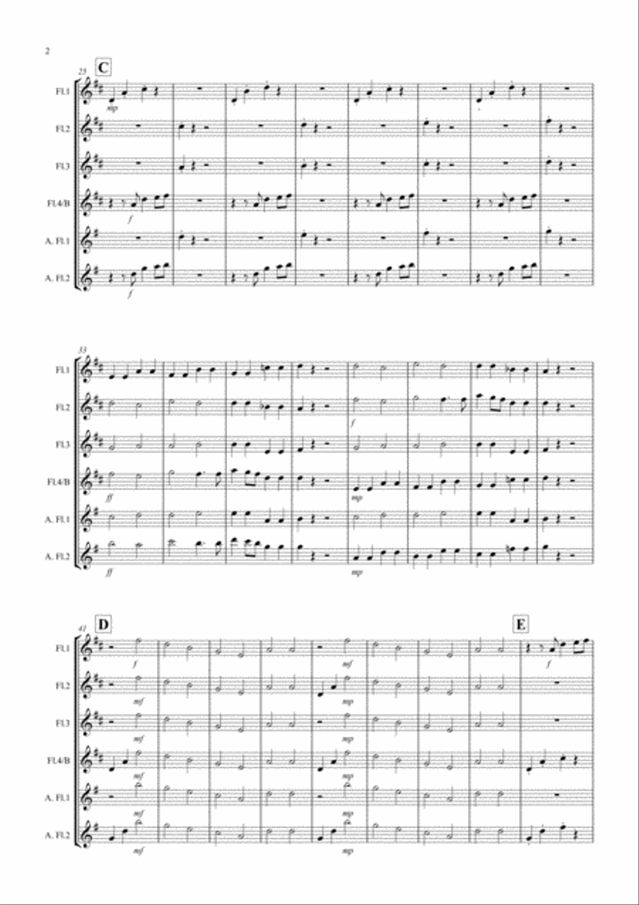 Wonderful Christmastime Wonderful Christmastime Flute Solo scores gallery preview page 2